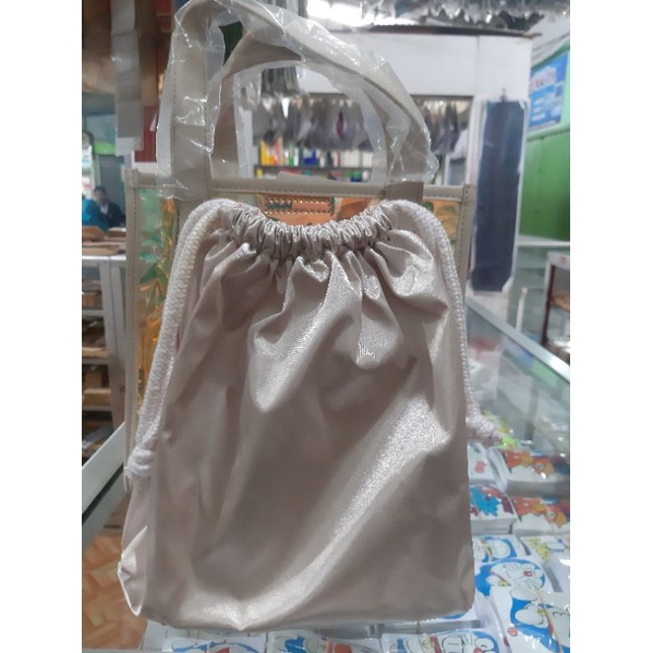 Tas Selempang Miniso Fashionable Handbag Cream Bolso De mano De moda (Blanco)