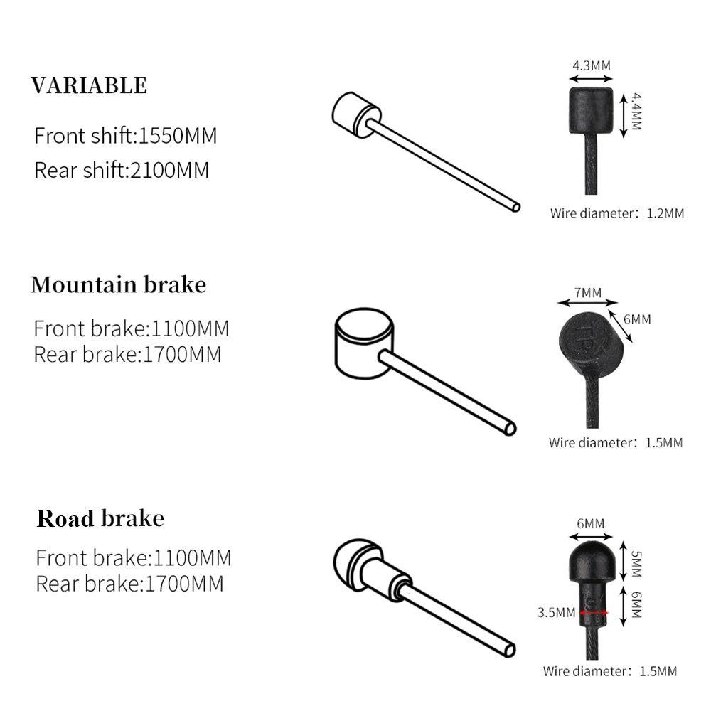 Kawat Dalam Rem Atas Bagian Sepeda Lapis Depan Belakang Speed Shlfting