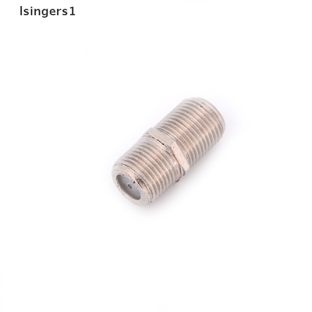 (lsingers1) 10pcs Konektor F Plug Bahan Aluminum Alloy Untuk Kabel Coaxial TV HD