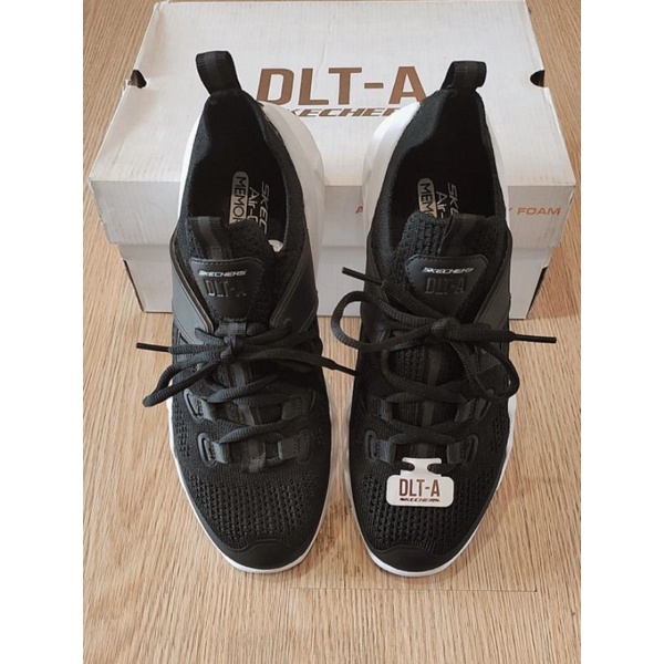 Skechers DLT-A Space Hour Black Sneakers Wanita Original 100%