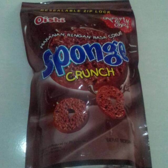 

Qishi Sponge Crunch rasa coklat isi 120gram