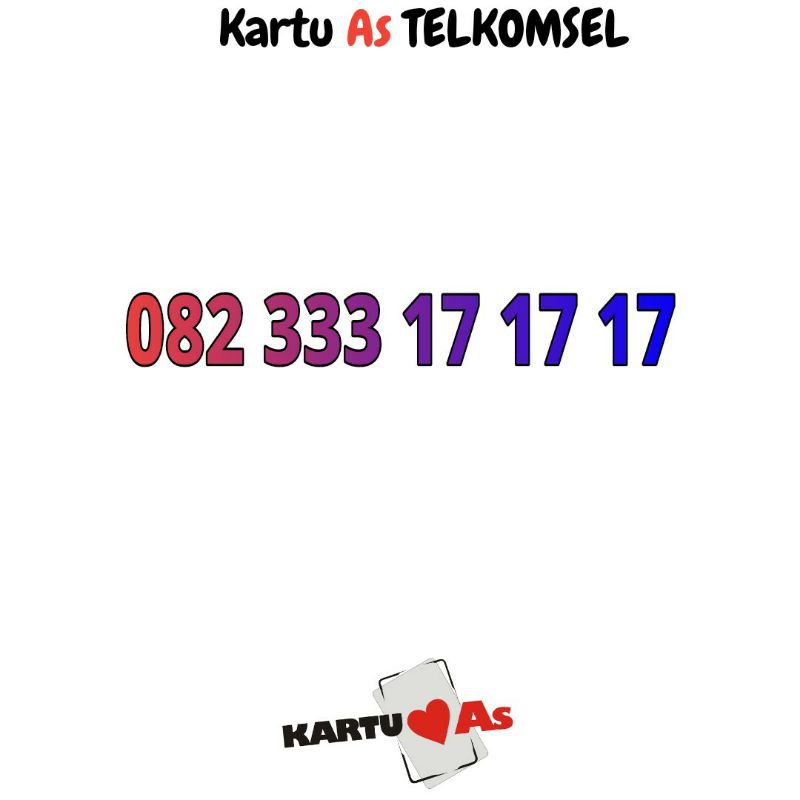 nomor cantik telkomsel kartu as 171717