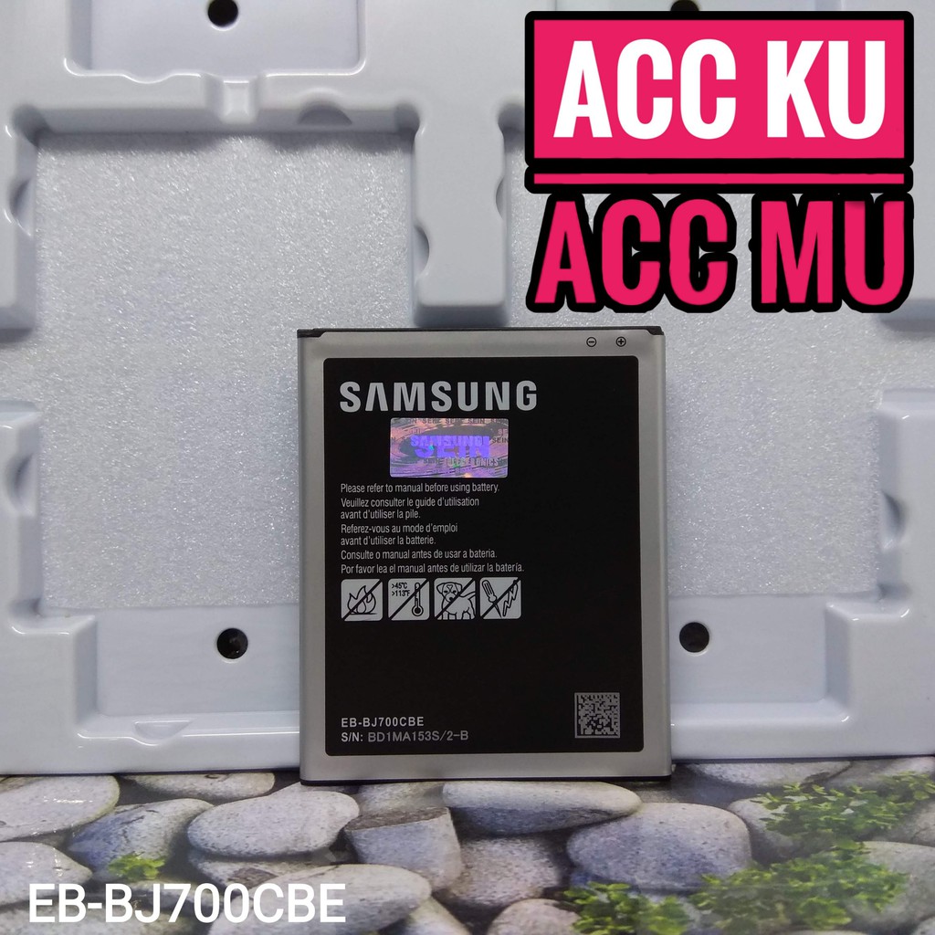 BATRE SAMSUNG J7 2015  J4 BATTERY SAMSUNG GALAXY J700 J400 EB-BJ700BBU ORIGINAL