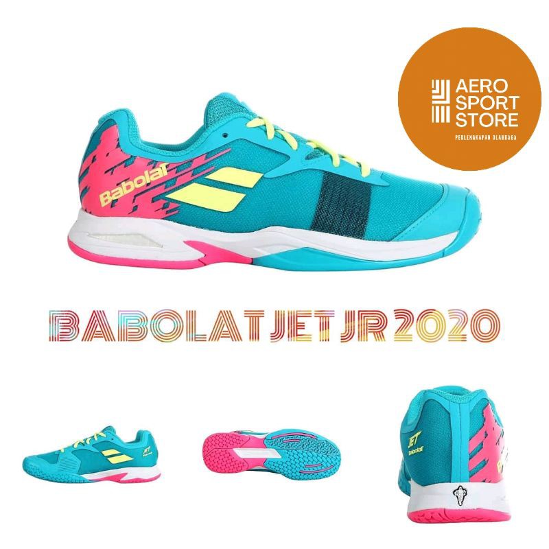 [ SEPATU TENIS LAPANGAN ANAK BABOLAT JET JUNIOR 2020 ]