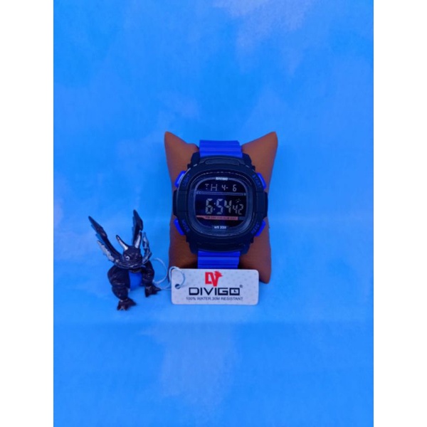 Jam Tangan Pria Digital Divigo Tali Rubber Waterproof
