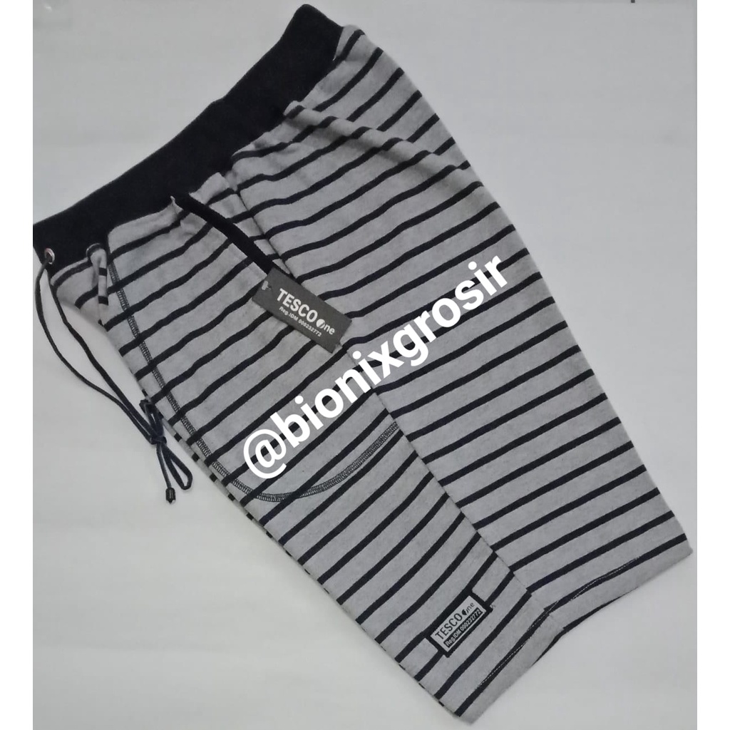 Celana Pendek Pria Kolor Dewasa Model Salur/Garis Terbaru Babyterry Premium Adem Original Bandung