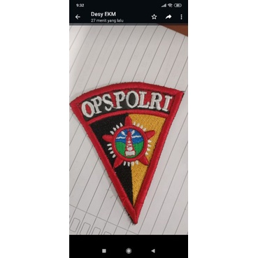 logo atribut polri timbul