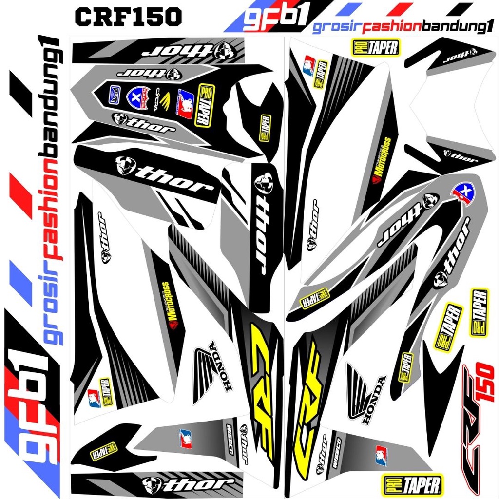 Decal Variasi Striping Motor Honda CRF 150