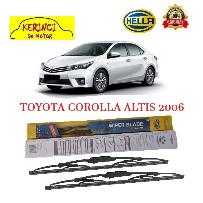 WIPER TOYOTA COROLLA ALTIS 2006 HELLA PREMIUM 22&quot; &amp; 16 &quot; SET WIPER