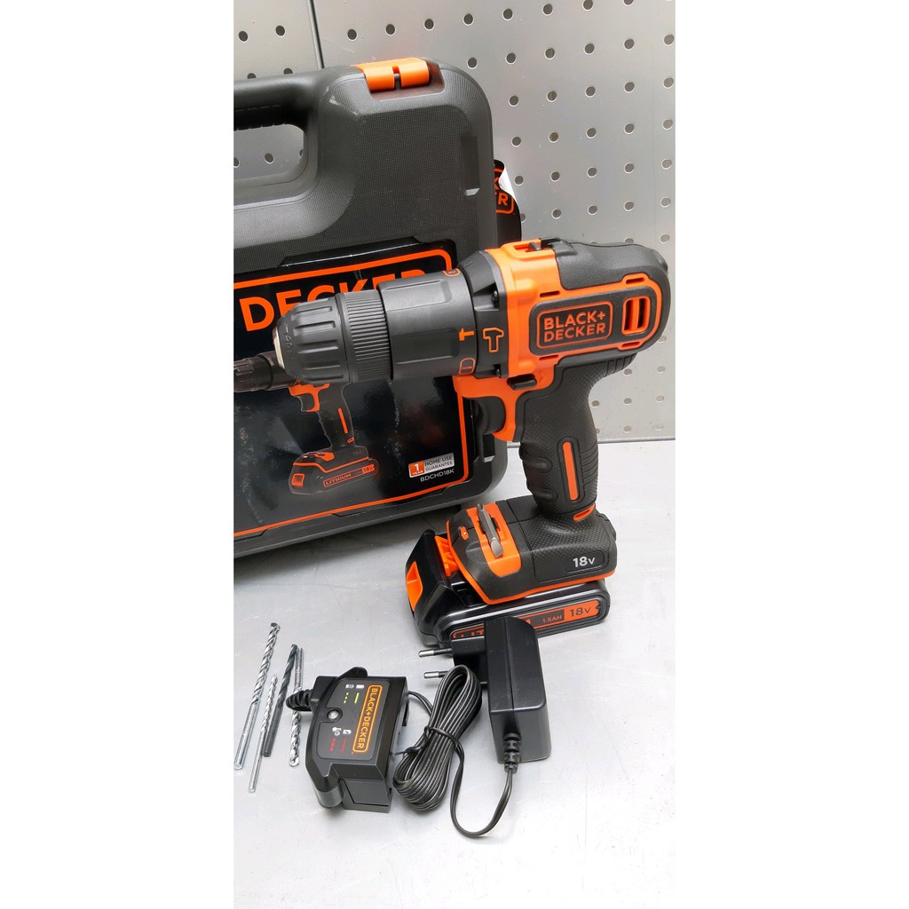 Mesin Bor Cordless Tembok Beton Black Decker 18v BDCHD18K Murah