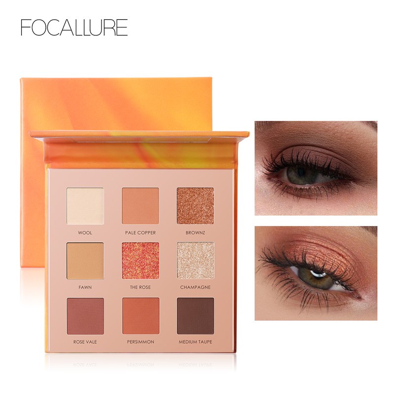 FA62 FOCALLURE Shimmer Eyeshadow Palette - 9 Colours