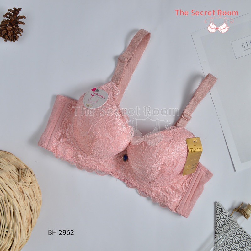 TALLY BRA BH PUSH UP 2962 I CUP B BESAR I BUSA TEBAL I ADA KAWAT I BAHAN RENDA ANTI GATAL I SIZE 34-40