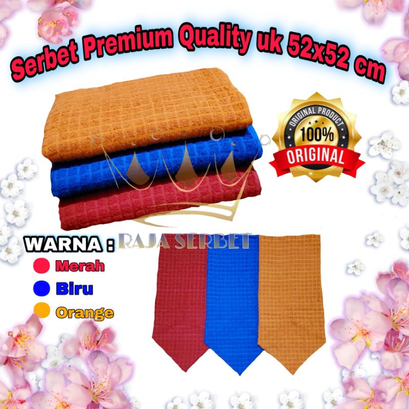 Serbet Tebal Standar Hotel Restoran / Napkin Premium Quality Export Uk 52x52 cm