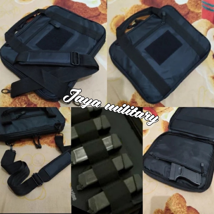 Range Bag AA IPSC  Tas Pistol Hand Gun Bag Airsoft  Holster Tas Pistol Selempang  Universal