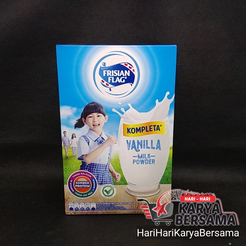 

SUSU BUBUK KOMPLETA FRISIAN FLAG RASA VANILA 800GR