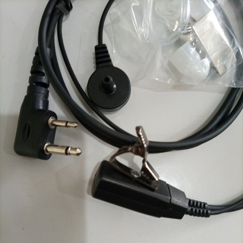 Earfon Icom Alinco airtube model FBI selang transparan earset earphone headset v80 dj w10 v88 W500