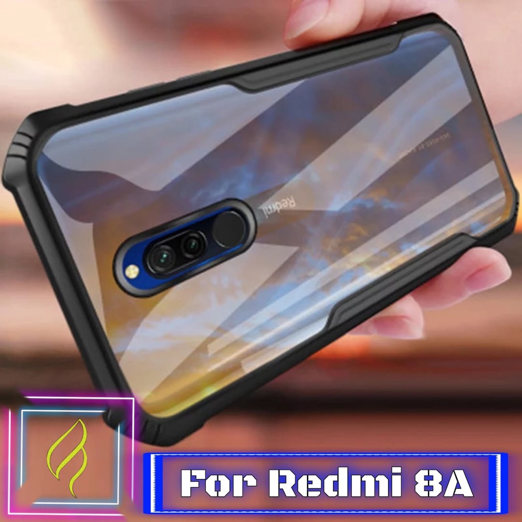 PROMO Case XIAOMI REDMI 8A Hardcase Armor Shockproof Fusion Bumper Transparan