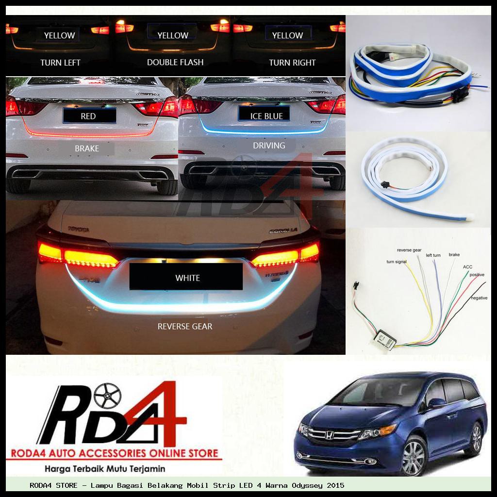 Lampu Bagasi Belakang Mobil Strip LED 4 Warna Odyssey 2015