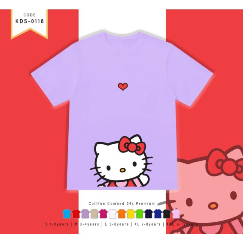 KAOS ANAK PEREMPUAN HELLO KITY PREMIUM