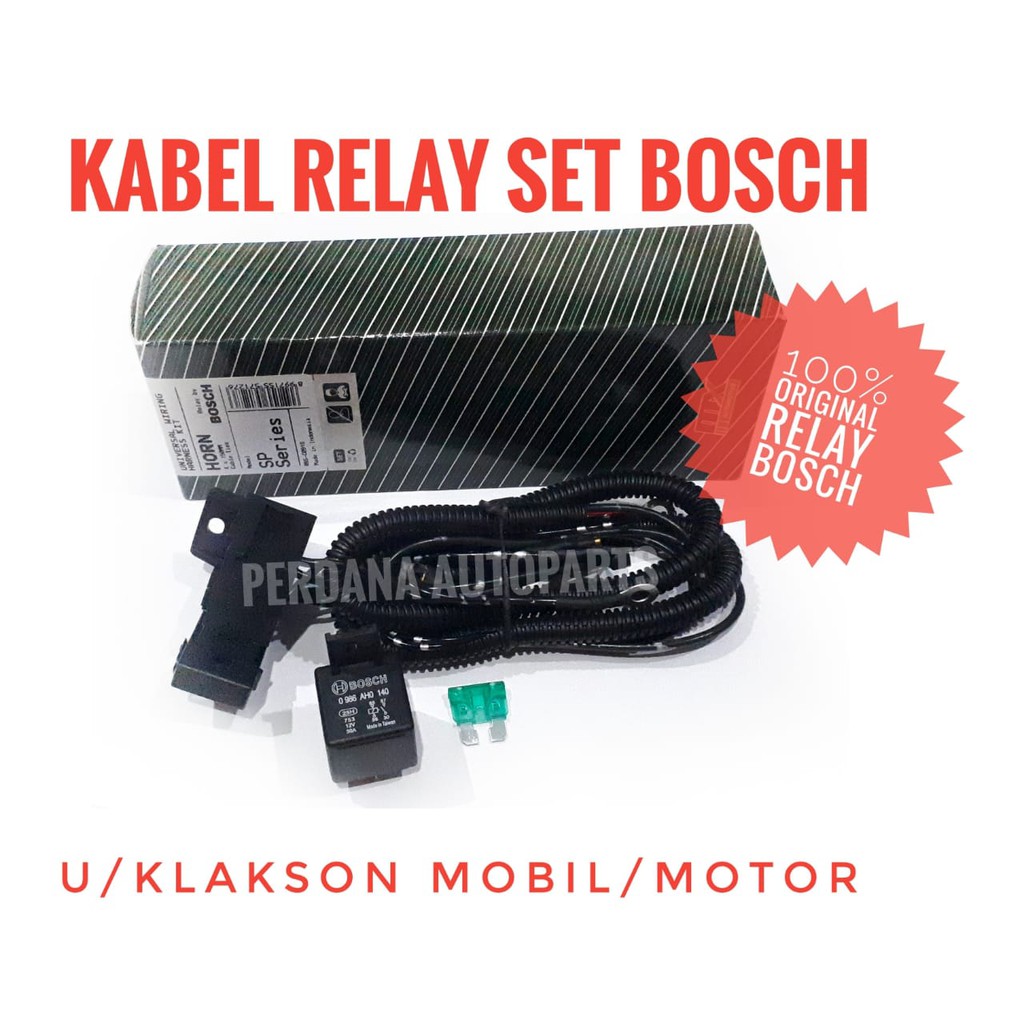 Klakson Keong Waterproof Denso 2pcs Relay Set Bosch Asli