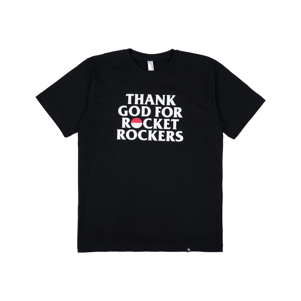 GVFI X Rocket Rockers T-Shirt TGFRR Black Kaos Hitam
