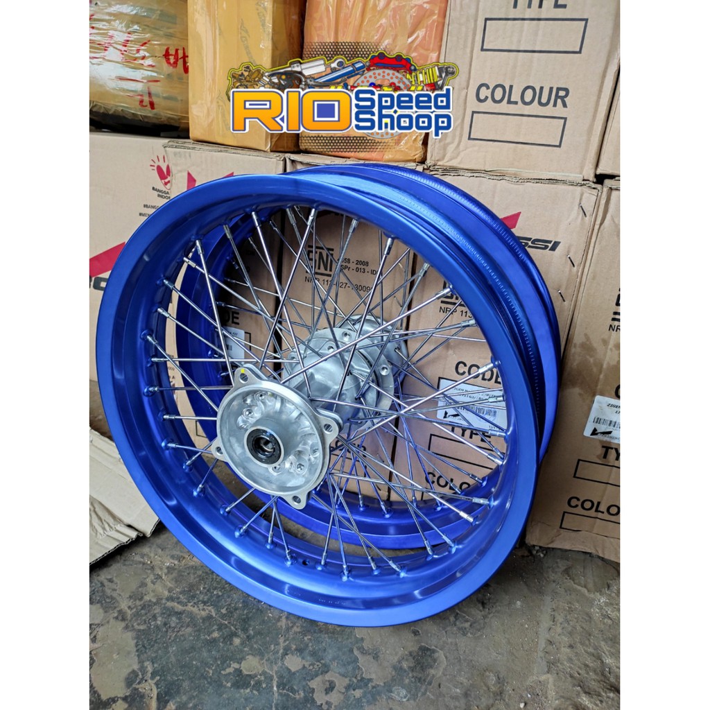 VELG JARI JARI KLX D-TRACKER PAKETAN SUPER MOTO RING 17 LEBAR 250/300