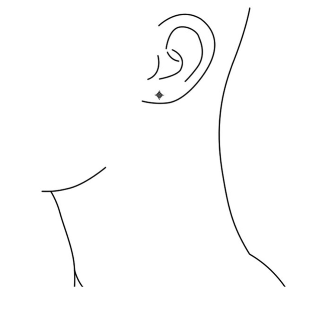 Hu Hu Hu Hu Hu Alat Bantu Pasang Kacamata♡ 1 Pasang Anting Stud Bentuk Persegi Bahan Stainless Steel Gaya Korea Untuk Pria