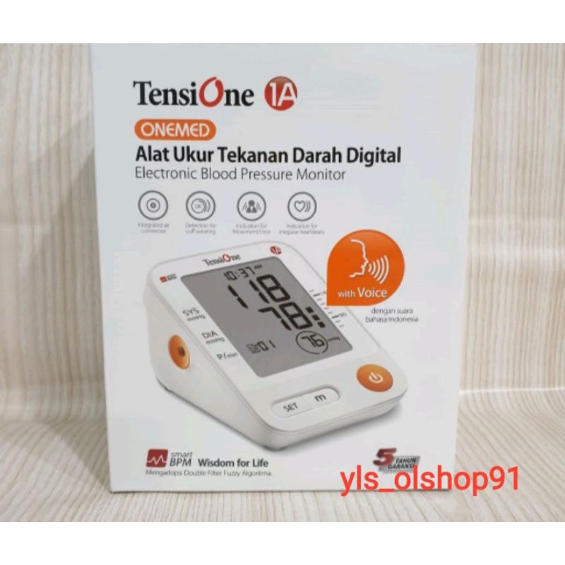 tensimeter digital dengan suara tensione 1a onemed + adaptor tensimeter tensione