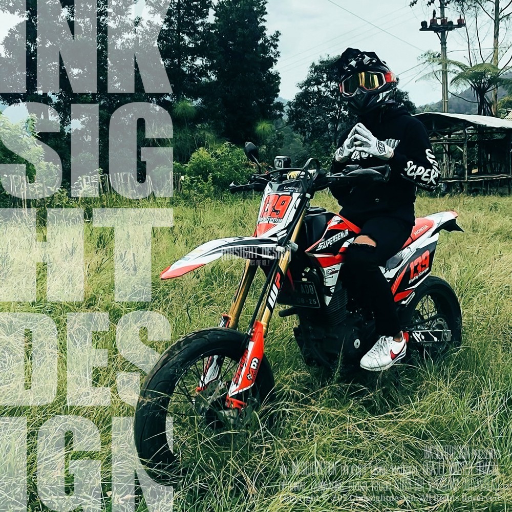 Dekal Sticker Decal Motor Honda CRF 150 Supermoto Motif Grafis Abstrak Shopee Indonesia