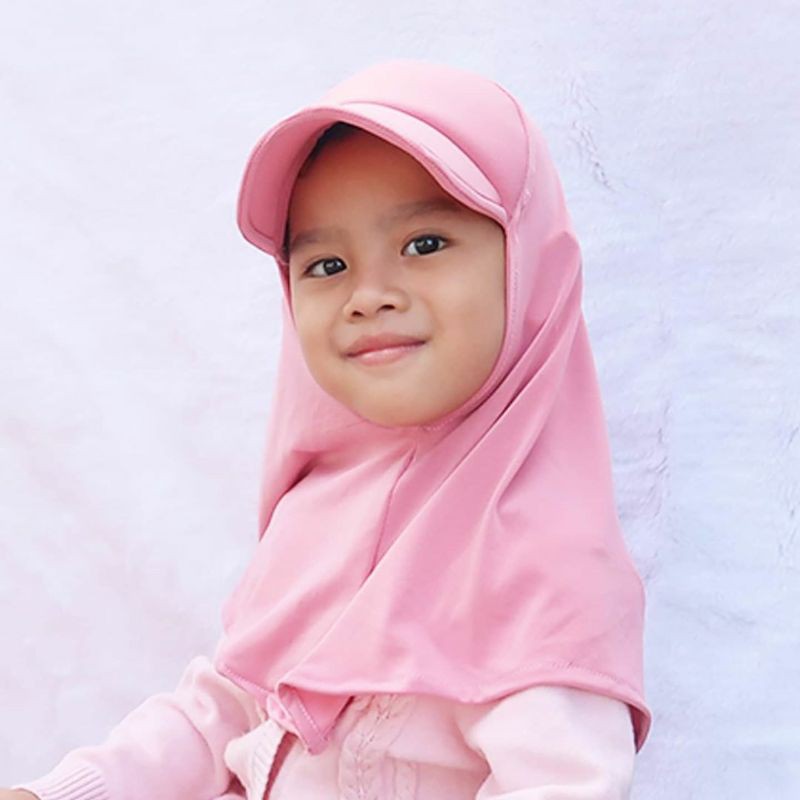 Jilbab Topi / Jilbab Qiz / jilbab topi anti belang / jilbab anak