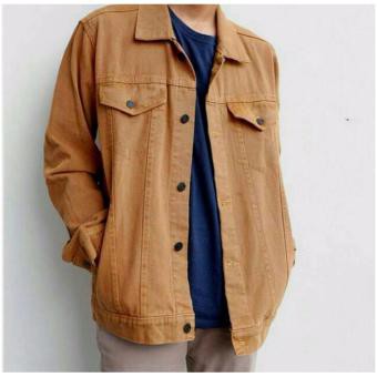 Jaket Jeans Denim Kerah Pria