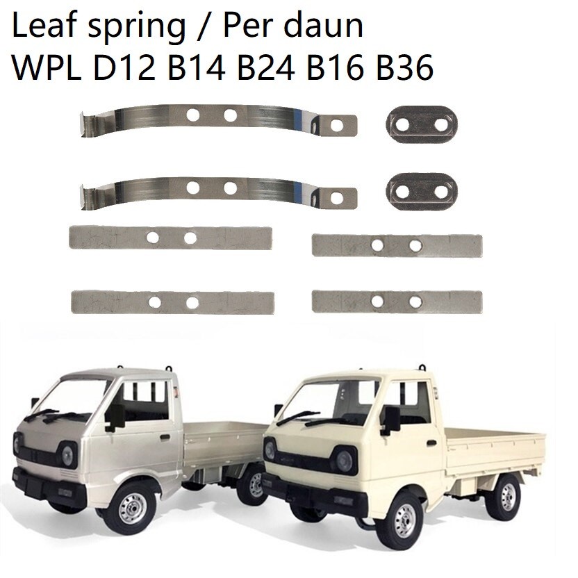 Leaf Spring Suspension Per Daun Shock Absorber 1/10 WPL D12 D24 B14 B24 B16 B36 RC Car Truck