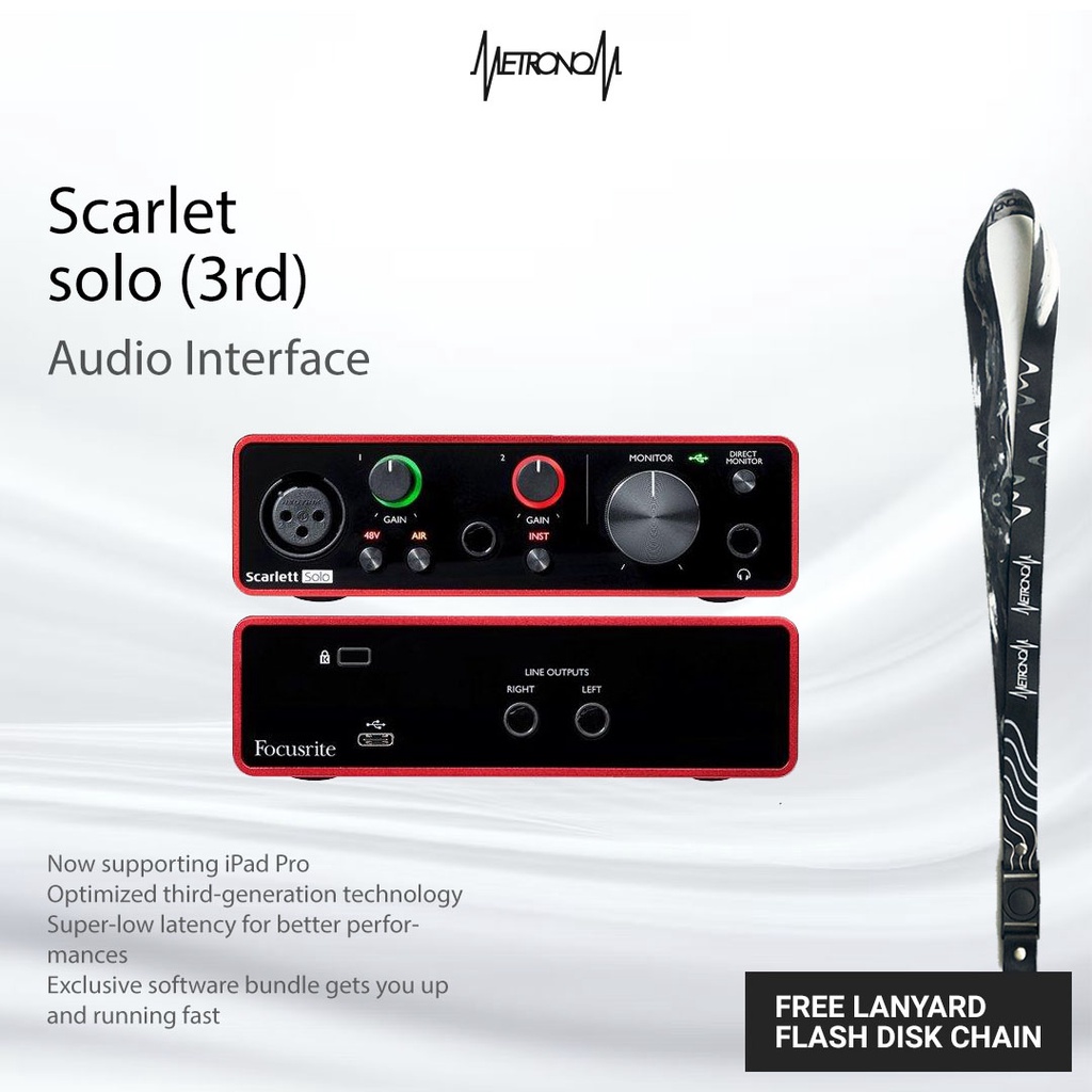 FOCUSRITE Scarlett Solo Soundcard Audio Interface