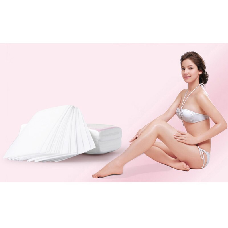 

[ READY STOCK ] 100 шт. депиляции воск нетканые бумага средства ухода за кожей полоски для удаления