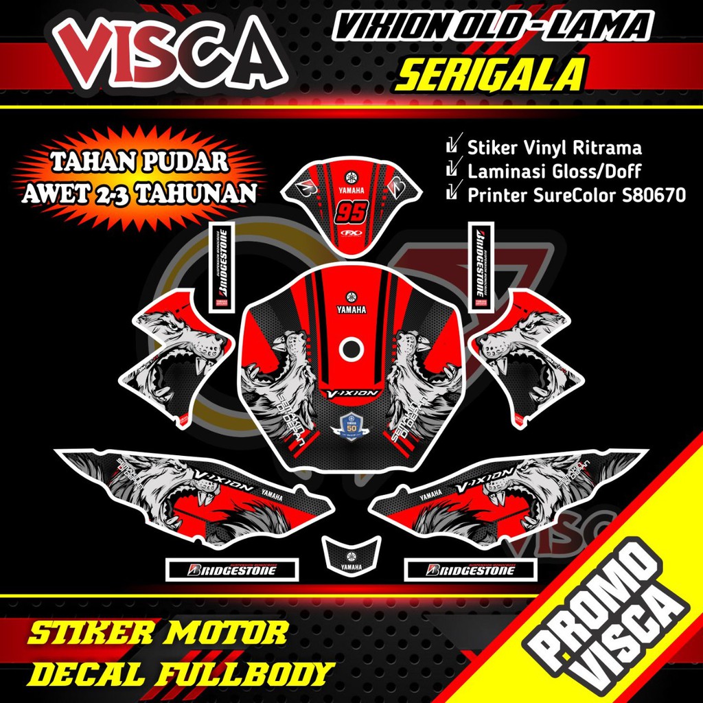 Decal Vixion OLD Decal Vixion OLD Stiker Vixion OLD Stiker Vixion OLD Serigala