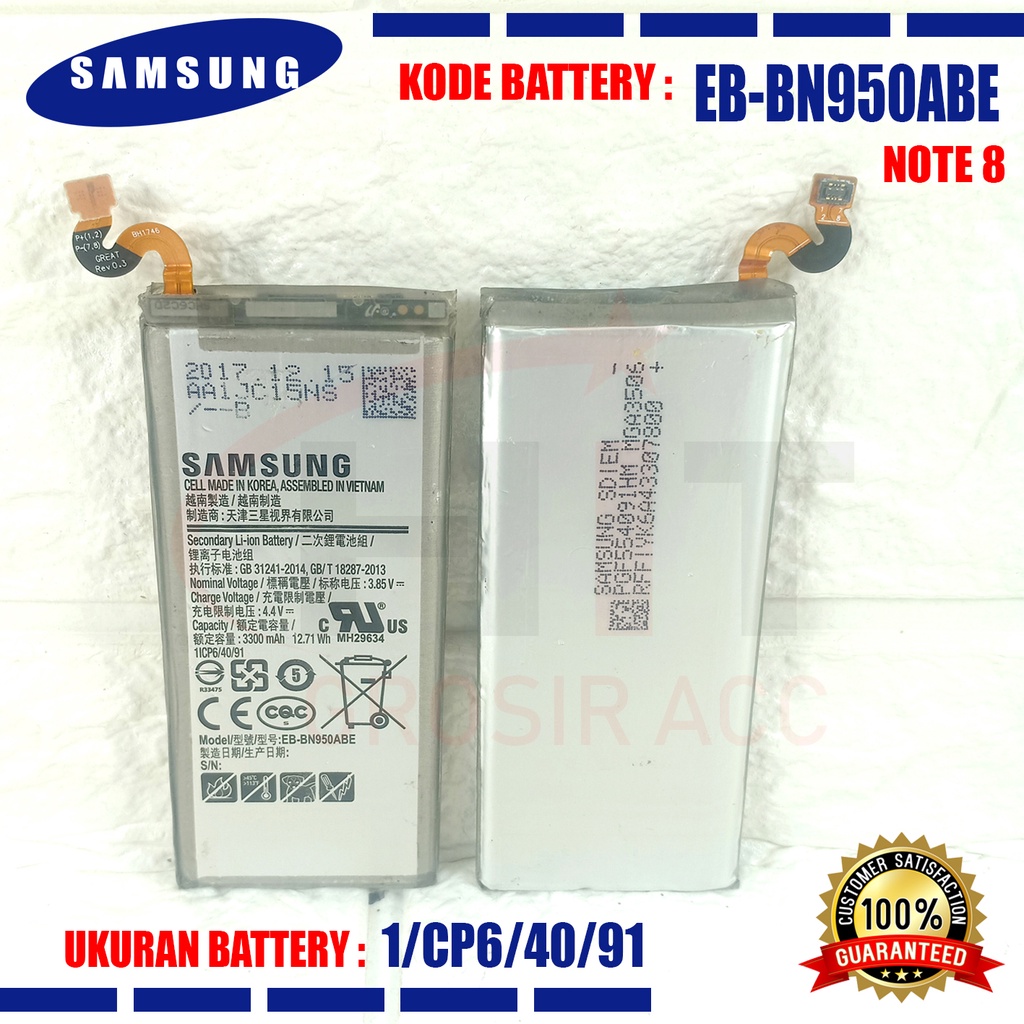 Baterai Battery EB-BN950ABE FOR Samsung Galaxy Note 8