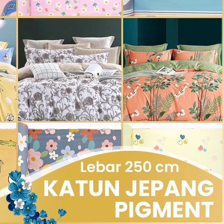 KAIN SPREI KATUN JEPANG MOTIF TERBARU LEBAR 250CM METERAN 100% ORIGINAL
