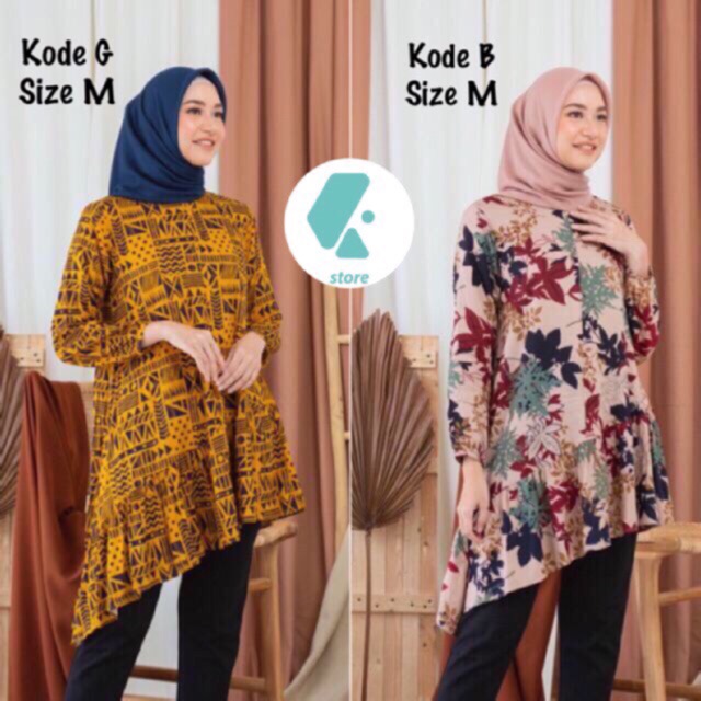 LONG TUNIK BY KIENKA | TUNIK WANITA | TUNIK MUSLIM