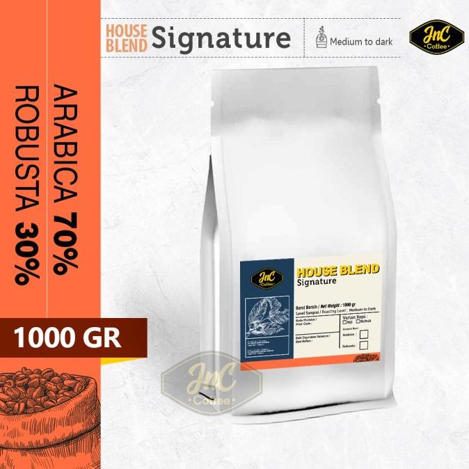 

[ COD ] House Blend JnC Signature 1 KG 70% Biji Kopi Arabika 30% Robusta STOK TERBATAS Kode 37