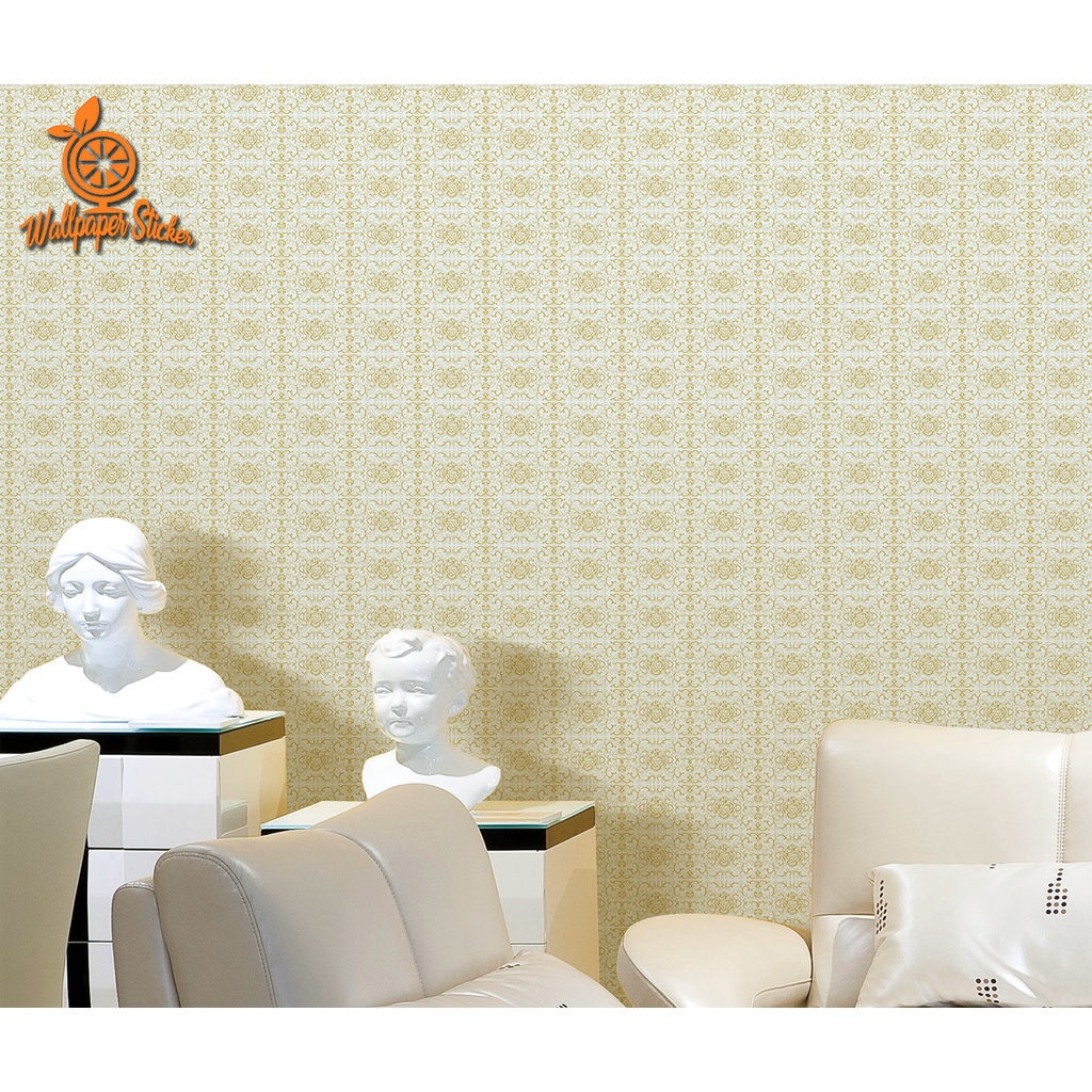 Wallpaper Dinding Ruang Tamu Wallstiker Elegan dan Simpel 45cm X 9m WD