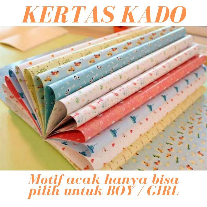 PAKING TAMBAHAN KERTAS KADO UNTUK ULANG TAHUN DAN HADIAH