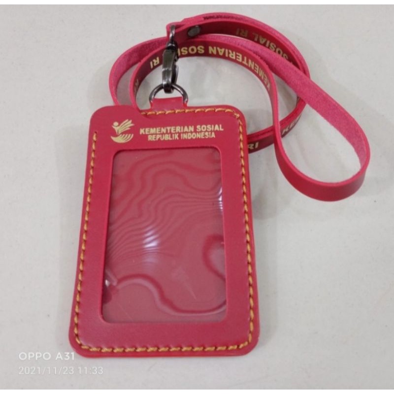 

Kalung ID Card Name Tag KEMENSOS RI Merah