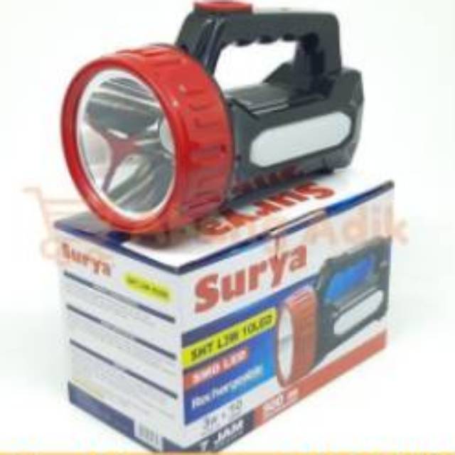 Senter LED SURYA SHT L3W 10LED + Emergency Flash Light 7 Jam