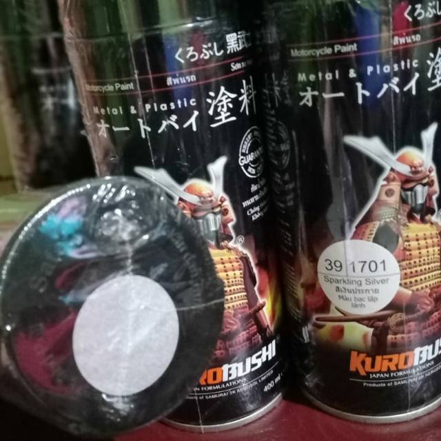 Cat Pilox Pilok Samurai Paint Kurobushi - Sparkling Silver / Silver Metalik (1701)