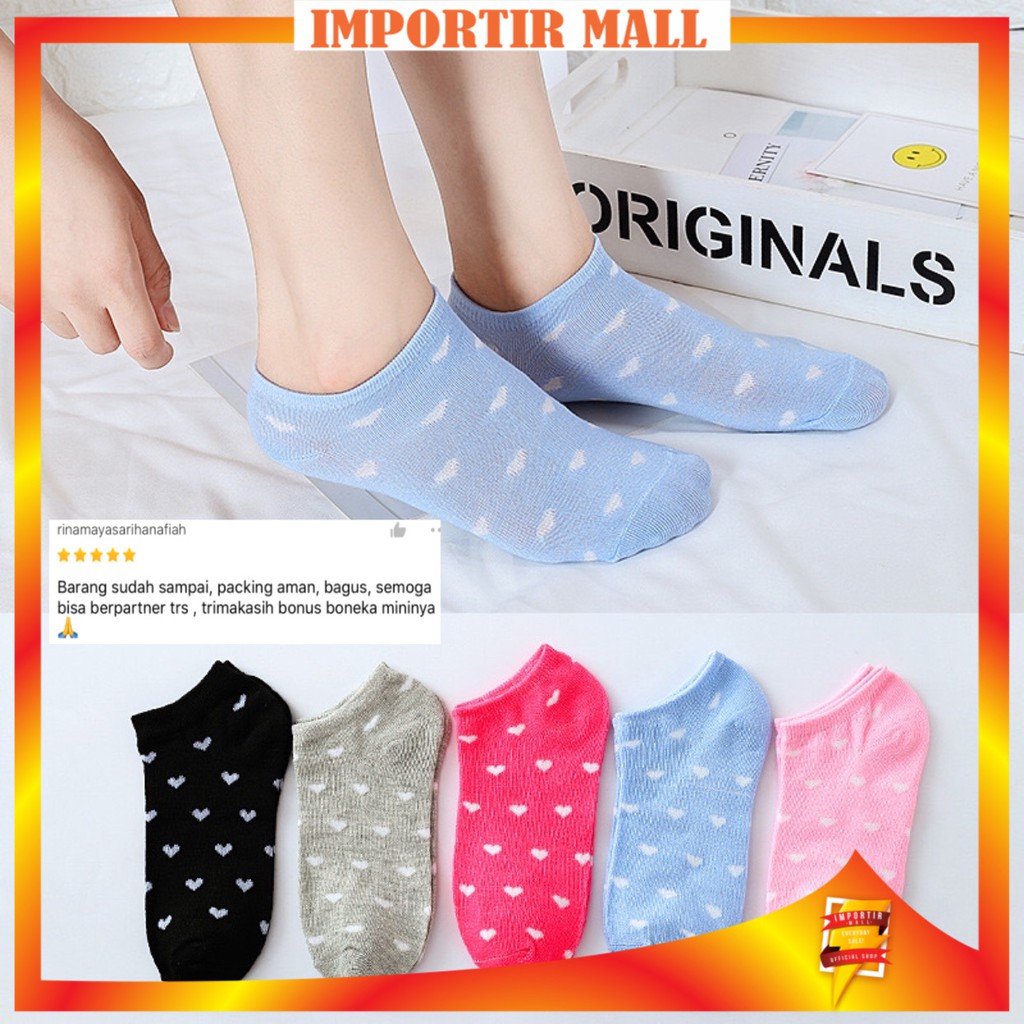 K301 Kaos  Kaki  Cute Kaos  Kaki  Motif Love Kaos  Kaki  Pendek 