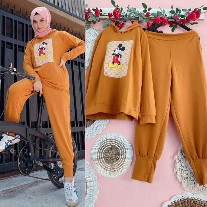 SET MICK TRAINING OX SETELAN WANITA BABYTERY VARIAN WARNA ASLI IMPORT 