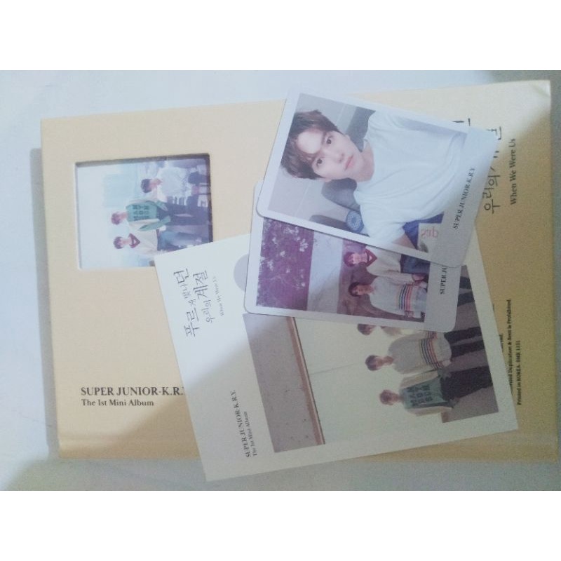 ALBUM SUPER JUNIOR KRY WHEN WE WERE US PURE VER KYUHYUN PC+POSTER KYUHYUN KYUHYUN SET