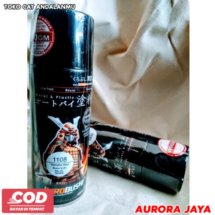 Cat Semprot Spray Pylox Pilox SAMURAI Yamaha Red 1108 Merah Metalik Tahan Bensin Metalic Red - Toko 