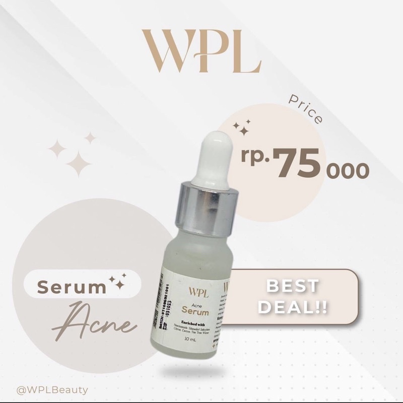 SERUM ACNE WPL SKINCARE BY WINNY PUTRI LUBIS WPL JAKARTA ULTRAGLOW JAKARTA SELATAN