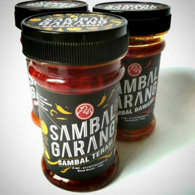 

Sambal Bawang dan Sambal Terasi merk Sambal Garang